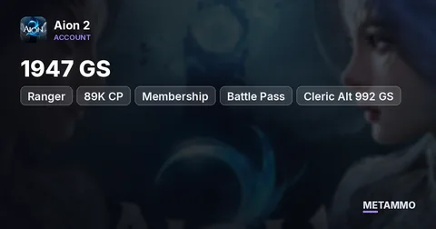 Ranger | 1947 GS | 89K CP | Membership + Battle Pass | Cleric Alt 992 GS | EU Siel