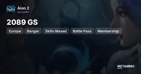 Ranger | 2089 GS | Skills Maxed | Battle Pass + Membership | 3300 Quna | EU Marchutan