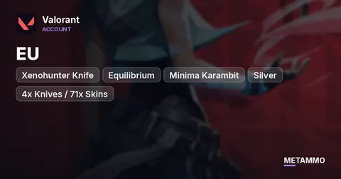 EU | Xenohunter Knife, Equilibrium, Minima Karambit | Silver | 4x Knives / 71x Skins