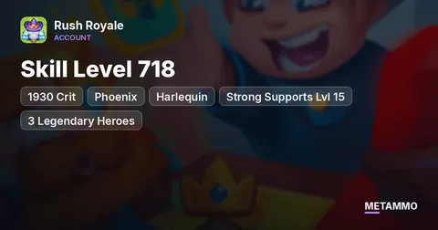 1930 Crit | Skill Level 718 | Phoenix, Harlequin, Banshee Lvl 16 | Strong Supports Lvl 15 | 3 Legendary Heroes