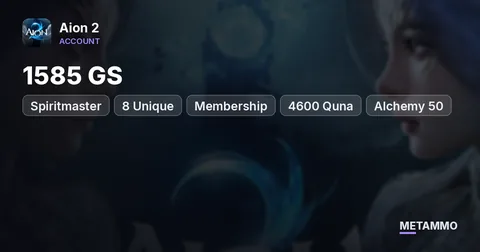 Spiritmaster | 1585 GS | 8 Unique | Membership | 4600 Quna | Alchemy 50 | EU Zemurru