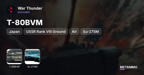 USSR Rank VIII Ground + Air | USA + Japan | T-80BVM, Su-27SM, F/A-18A/C, M1A2 Abrams | Many Premiums