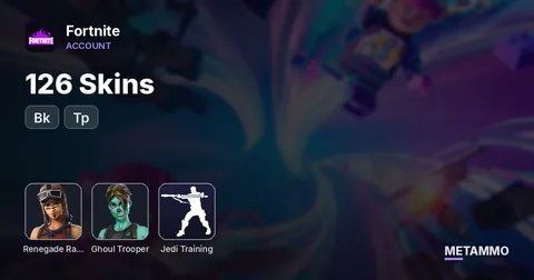 126 Skins + YT Banner + OG Rene + OG Ghoul + Bk + Jedi Training + Tp