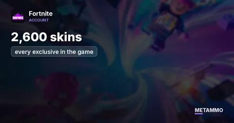 2,600 skins, every exclusive in the game, and 1,490 emotes. Many rare banners and sprays.