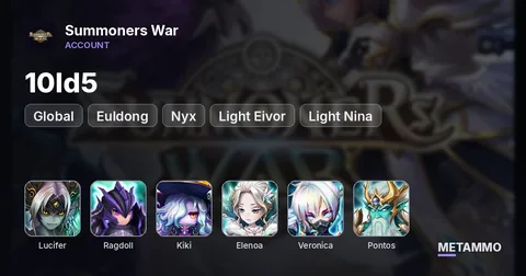 Global | 10ld5 | Lucifer, Ragdoll, Euldong, Kiki, Elenoa, Nyx, Light Eivor, Light Nina, Veronica, Pontos