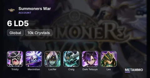 Global | 6 ld5 | Perfect Combo | Trinity, Maxi, Lucifer, Craig, Dark Tetsuya + Leo/Cabilla | 10k Crystals