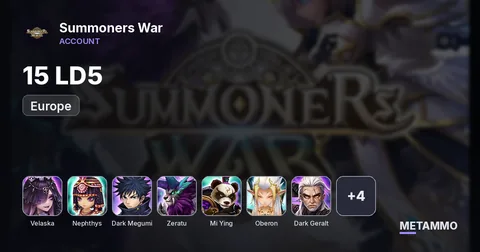 EU | 15ld5 | Velaska, Nephtys, Dark Megumi, Zeratu, Mi Ying, Oberon, Dark Geralt, Valantis, Light Nobara, Thebae, Jackson