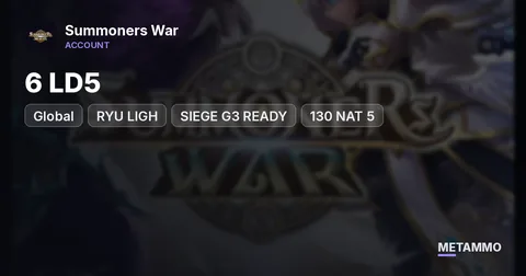 GLOBAL | RYU LIGH + 6 LND ENDGAME ACCOUNT | SIEGE G3 READY | 130 NAT 5