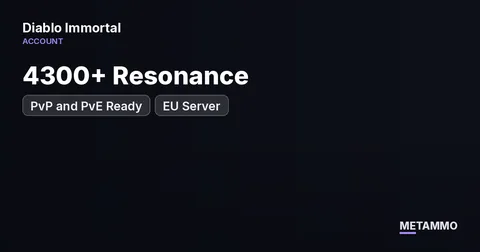 4300+ Resonance | PvP and PvE Ready | EU Server
