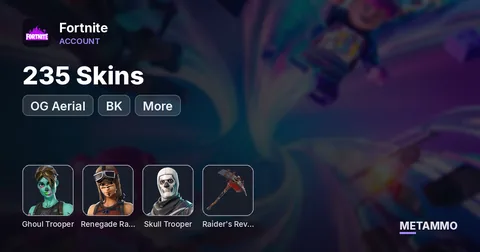 OGE QUAD | 235 Skins + OG Ghoul + OG Rene + OG Skull + OG Aerial + OG Raiders + BK + More