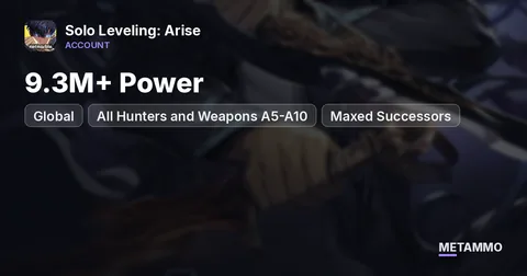 Global Server | 9.3M+ Power | All Hunters and Weapons A5-A10 | Maxed Successors