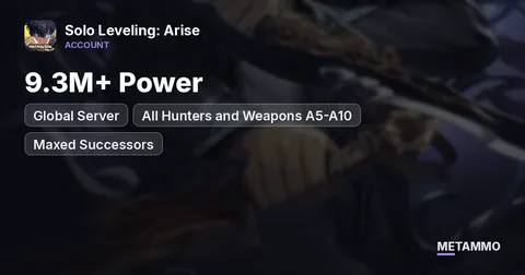 Global Server | 9.3M+ Power | All Hunters and Weapons A5-A10 | Maxed Successors