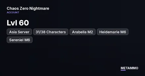 Asia Server | Lvl 60 | 31/38 Characters | Arabella M2 | Heidemarie M6 | Sereniel M6 | 220+ Pulls