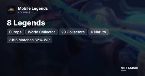 EU World Collector | 8 Legends | 29 Collectors | 6 Naruto | 3195 Matches 62% WR