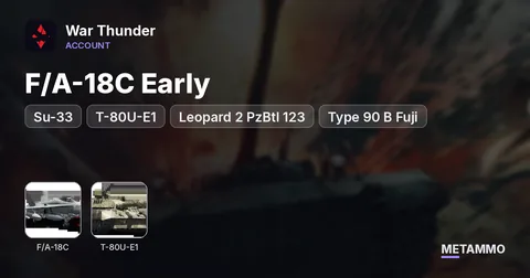 F/A-18C Early | Su-33 | T-80U-E1 | Leopard 2 PzBtl 123 | Type 90 B Fuji