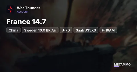 France 14.7 + China 13.7 + Sweden 10.0 BR Air | J-7D, Saab J35XS, F-16AM, F-106A | Su-25BM | Battle Pass 104