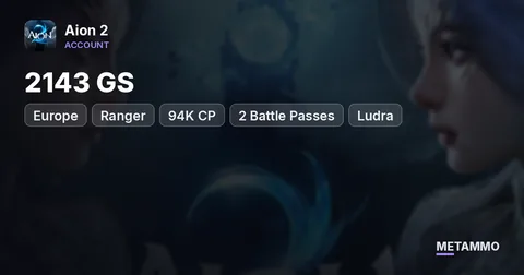 Ranger | 2143 GS | 94K CP | 2 Battle Passes | EU Ludra