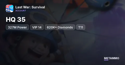 HQ 35 | 327M Power | VIP 14 | 620K+ Diamonds | T11