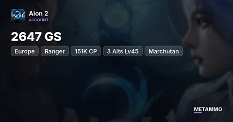 Ranger | 2647 GS | 151K CP | 3 Alts Lv45 | EU Marchutan