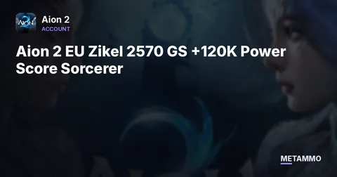 Aion 2 EU Zikel 2570 GS +120K Power Score Sorcerer