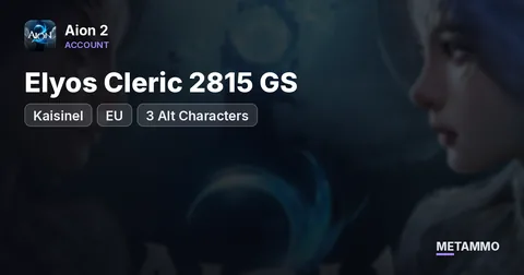 Kaisinel (EU) - Elyos Cleric 2815 GS | 3 Alt Characters