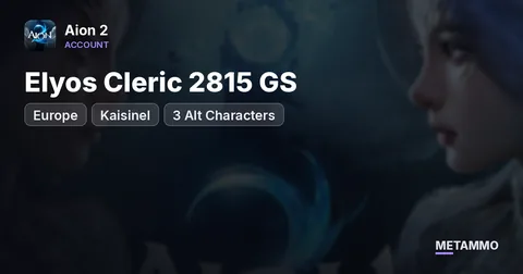 Kaisinel (EU) - Elyos Cleric 2815 GS | 3 Alt Characters