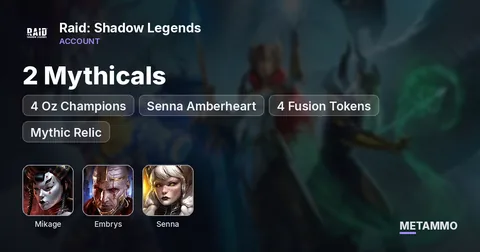 2 Mythicals | Mikage + Embrys | 4 Oz Champions | Senna Amberheart | 4 Fusion Tokens | Mythic Relic