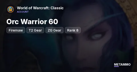 Firemaw - Orc Warrior 60 ■ T2 Gear ■ ZG Gear ■ Rank 8