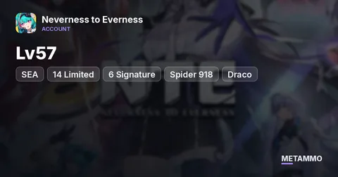 Lv57 SEA | 14 Limited | 6 Signature | Spider 918 | Draco | Villa | 220+ Pulls