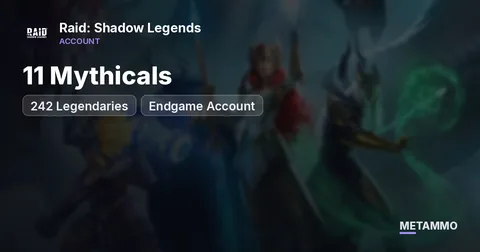 11 Mythicals | 242 Legendaries | Endgame Account