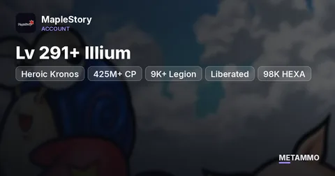 Heroic Kronos | Lv 291+ Illium | 425M+ CP | 9K+ Legion | Liberated | 98K HEXA | 3 Liberated Mules