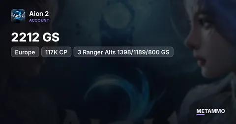 Ranger | 2212 GS | 117K CP | 3 Ranger Alts 1398/1189/800 GS | Standard Founder's Pack | EU Triniel