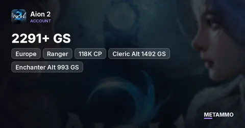 Ranger | 2291+ GS | 118K CP | Cleric Alt 1492 GS | Enchanter Alt 993 GS | EU Beritra