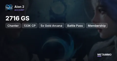 Chanter | 2716 GS | 133K CP | 5x Gold Arcana | Battle Pass + Membership | EU Triniel
