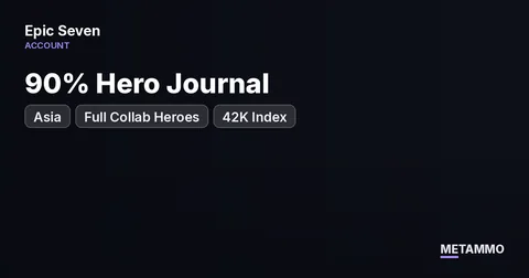 Asia Server | Full Collab Heroes | 90% Hero Journal | 42K Index