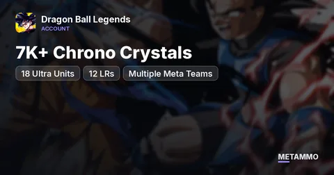 18 Ultra Units | 12 LRs | Multiple Meta Teams | 7K+ Chrono Crystals | Bandai ID