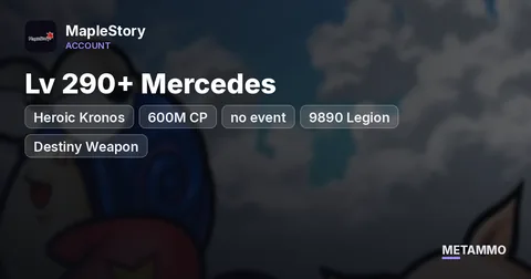 Heroic Kronos | Lv 290+ Mercedes | 600M CP (no event) | 9890 Legion | Destiny Weapon | 10-Set Pitched