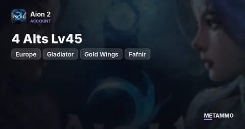 Gladiator | Gold Wings | 4 Alts Lv45 | EU Fafnir