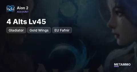 Gladiator | Gold Wings | 4 Alts Lv45 | EU Fafnir