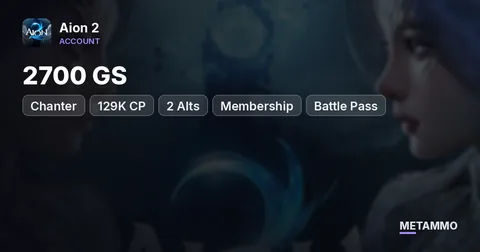Chanter | 2700 GS | 129K CP | 2 Alts | Membership + Battle Pass | EU Kaisinel