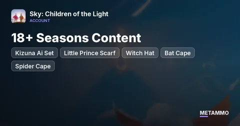 18+ Seasons Content | Kizuna Ai Set | Little Prince Scarf | Witch Hat | Bat Cape | Spider Cape | Harp