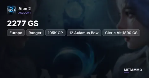 Ranger | 2277 GS | 105K CP | +12 Aulamus Bow | Cleric Alt 1890 GS | 2x Battle Pass + Membership | EU Zikel