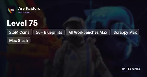 Level 75 | 2.5M Coins | 50+ Blueprints | All Workbenches Max | Scrappy Max | Max Stash | PC