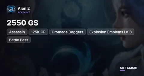 Assassin | 2550 GS | 125K CP | Cromede Daggers | Explosion Emblems Lv18 | Battle Pass | EU Nemon