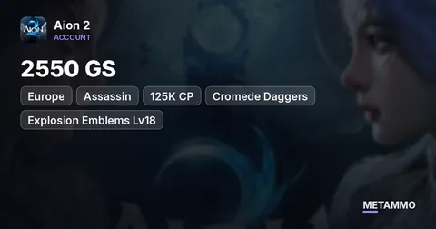 Assassin | 2550 GS | 125K CP | Cromede Daggers | Explosion Emblems Lv18 | Battle Pass | EU Nemon