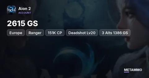 Ranger | 2615 GS | 151K CP | Deadshot Lv20 | 3 Alts 1386 GS | EU Lumiel