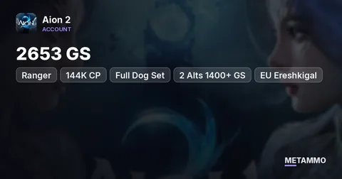 Ranger | 2653 GS | 144K CP | Full Dog Set | 2 Alts 1400+ GS | EU Ereshkigal