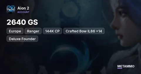 Ranger | 2640 GS | 144K CP | Crafted Bow IL86 +14 | Deluxe Founder | EU Triniel