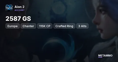 Chanter | 2587 GS | 115K CP | Crafted Ring | 3 Alts | 1000 Quna | EU Triniel