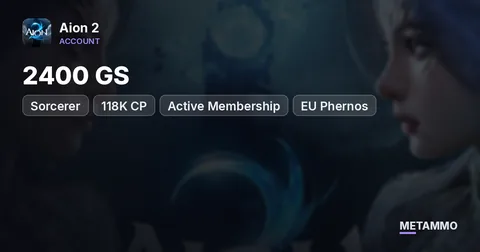 Sorcerer | 2400 GS | 118K CP | Active Membership | EU Phernos